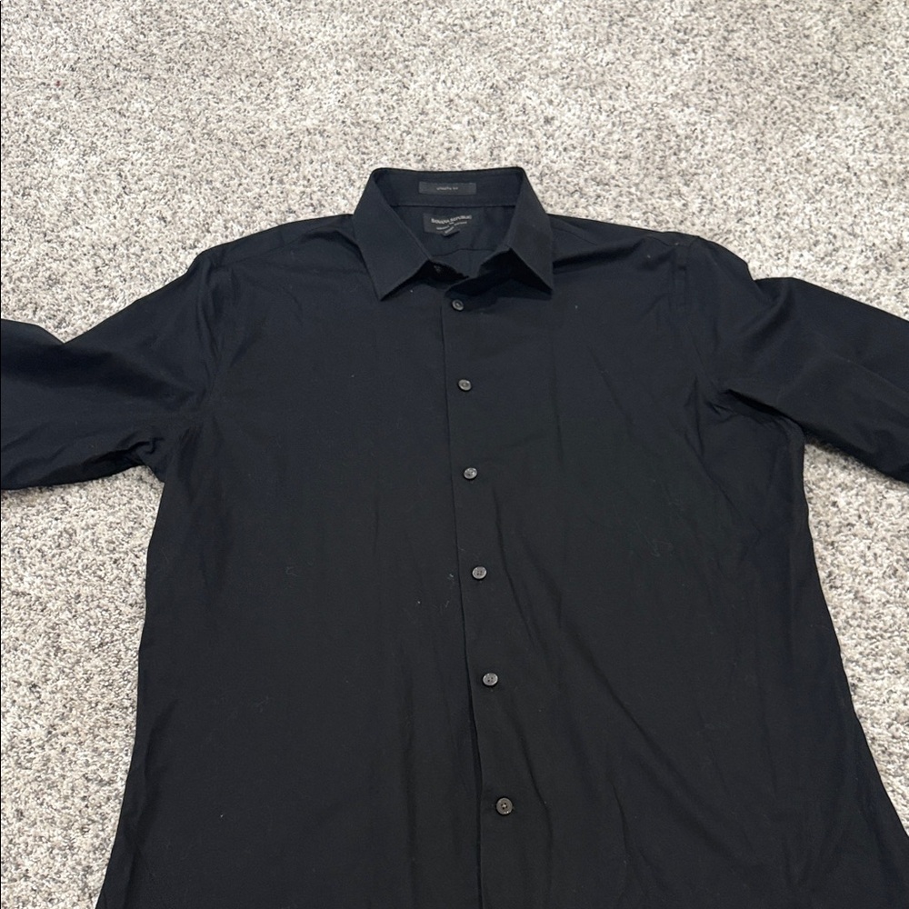 Banana Republic Men's Black Dress Shirt